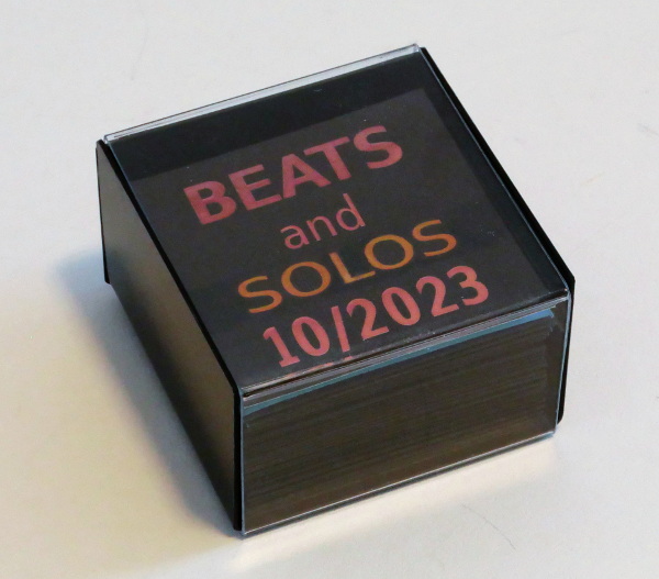 Beats and Solos 10/2023 in acrylic case