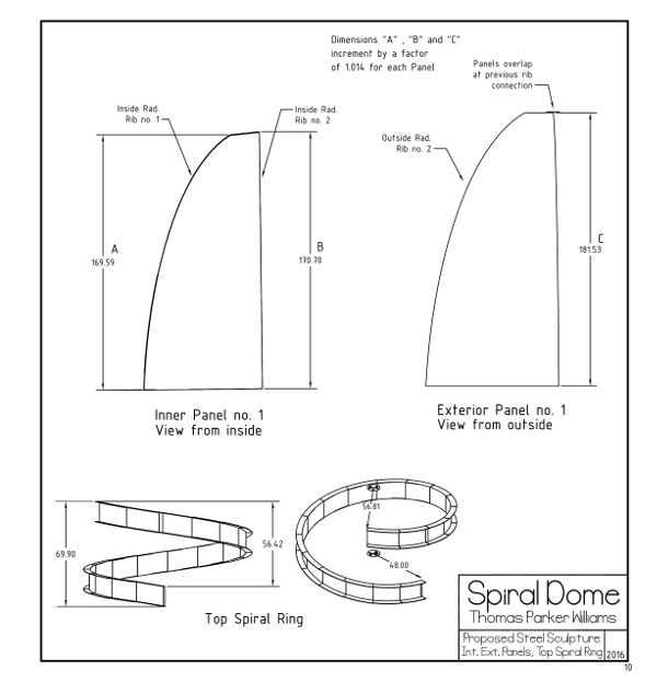 Spiral Dome: Sculptures in Paper and Steel